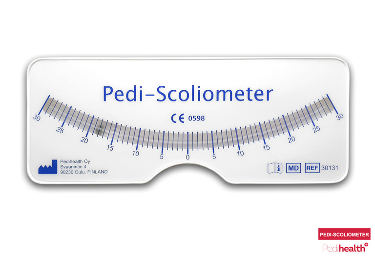 Pedi-Scoliometer photo horizontal | Pedihealth Oy